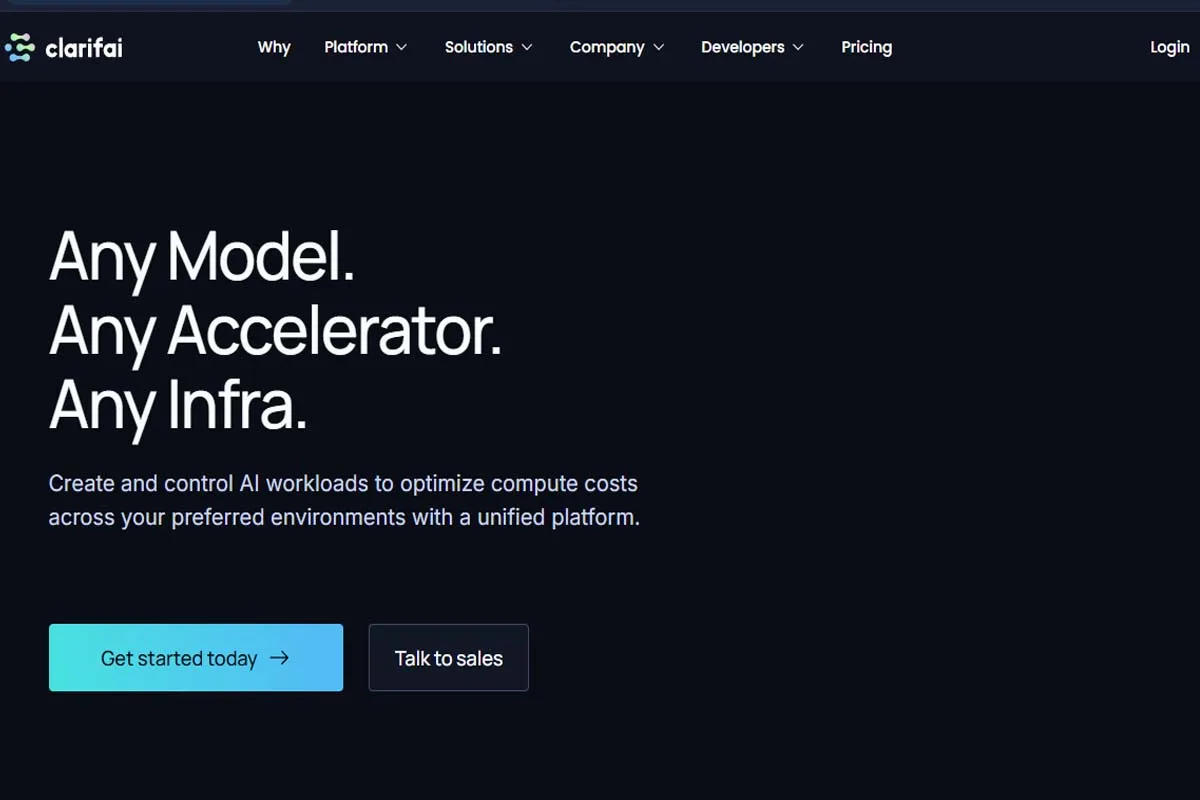 Clarifai 'face-detection' model page showing details about its purpose, architecture, and limitations, with an image of a crowd.