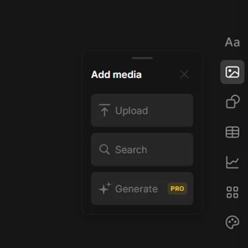 Tome AI - Add Media