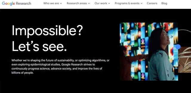 Google AI screen shot of Google AI web page