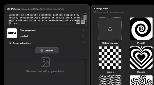 Create Custom AI Patterns in Krea AI