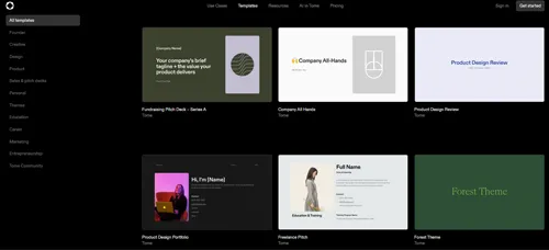 Tome - Multimedia presentations in single click